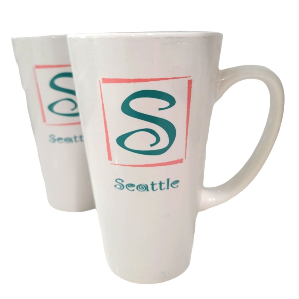 Vintage 90's Seattle Tall Mugs